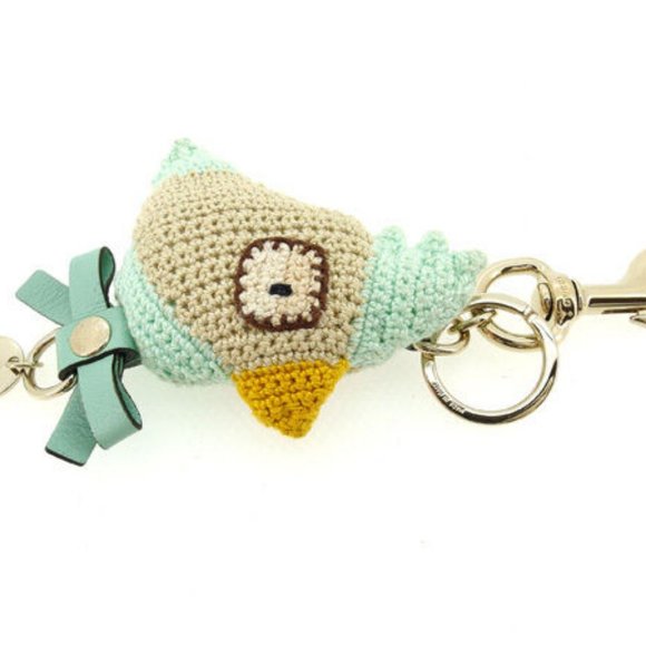 Authentic Gucci key ring Key holder Beige Green Woman - Picture 2 of 5